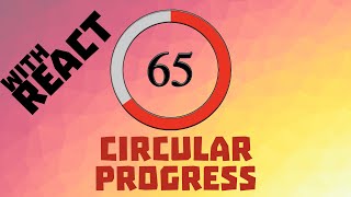 Circular Progress Bar using React and Css [upl. by Trebor]