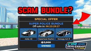 THIS BUNDLE quotSCAMSquot PLAYERS IN Car Dealership tycoon  Mird CDT [upl. by Meirrak]