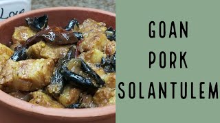 Authentic Goan Pork Solantulem Recipe  Goan Pork With Kokum Petals Recipe  Spicy Sour Pork Recipe [upl. by Mickelson]