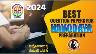 Best Question Papers for Navodaya Preparation in Kannada amp English Language  By M B Sidaraddi [upl. by Airbmac92]