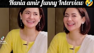 Hania amir funny interview 🤣🤣🤣😂 [upl. by Yanehc]