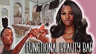 Biancas Beauty Bar 💗 A functional livein Business for The Sims 4 [upl. by Mozart]