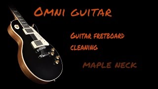 How to clean a guitar fretboard maple [upl. by Suivatnod]