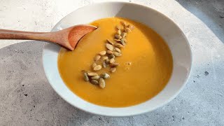 My Favorite Warming Soup 🍂🫘 Spicy Lentil Pumpkin Soup Recipe [upl. by Ahsertal567]