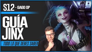 GUÍA JINX S12 ADC  COMO JUGAR CON JINX  COMBOS  HABILIDADES RUNAS OBJETOS COUNTERS TIPS 125 [upl. by Sloatman]