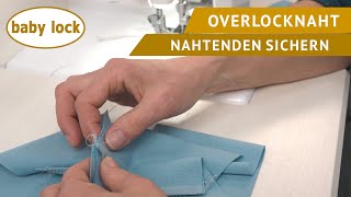 baby lock Overlock  Nahtenden sichern [upl. by Carleen]