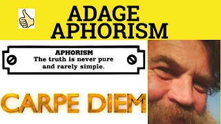 🔵 Adage or Aphorism  Adage Meaning  Aphorism Examples  Adage Definition  Special Language Forms [upl. by Downes]