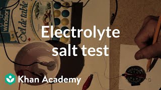 Electrolyte salt test  Discoveries and projects  Physics  Khan Academy [upl. by Quinta225]