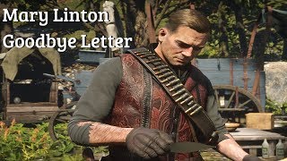 Red Dead Redemption 2  Arthur Reads Mary Linton Goodbye Letter Arthur Morgans Ex Girlfriend [upl. by Leroi]