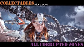 ALL CORRUPTED ZONE LOCATIONS  Horizon Zero Dawn [upl. by Nerua]