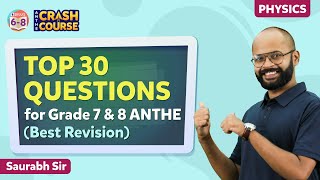 Top 30 ANTHE Physics Questions for Class 7 amp 8  ANTHE 2022 Exam Preparation  BYJUS [upl. by Cirenoj]