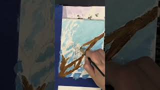 Sister Seasons Painting part 1 paintingideas painting [upl. by Crosby]