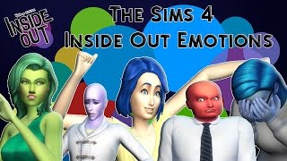 The Sims 4  CAS  COLLAB  INSIDE OUT EMOTIONS [upl. by Ialokin838]