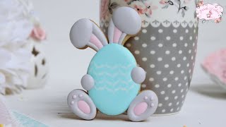 Cómo decorar galletas con Royal Icing Glasa Real 36 I Priscilas Cookies  Biscuiti de Paste 🐰 [upl. by Siouxie754]