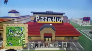 Minecraft Tour My entire town [upl. by Ytsur]