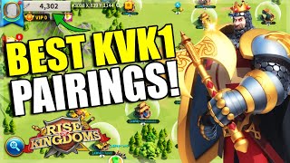 MUST USE Marches Low investments included Rise Of Kingdoms Best KvK 1 Pairings [upl. by Llertnauq]