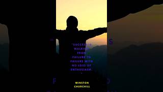 SUCCESS IS WALKING FROM FAILURE TO FAILURE WITH NO LOSS OF ENTHUSIASM SHROTS [upl. by Ennovad]