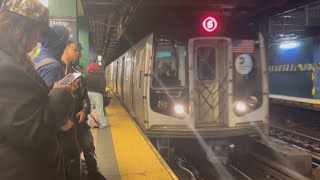 MTA Subway G amp L trains at Metropolitan Avenue  Lorimer Street  R160A Beyoncé Renaissance Wrap [upl. by Clarice690]