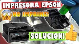 ✅ EPSON L555 NO IMPRIME CON TINTA 😤  SOLUCION FACIL 😊 LIMPIEZA CABEZAL FULL  RESET ALMOHADILLA 💯 [upl. by Yhtomiht]