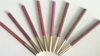 Milani Lipliners  ALL 8 SHADES  Review  Lipswatches [upl. by Virginia431]