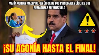 🚨🚨ÚLTIMA HORA quotRESISTIR o MORIR La LUCHA SECRETA de María Corina CONTRA el RÉGIMEN DE MADUROquot ✊🔥 [upl. by Sucramad]