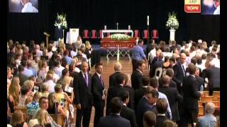 funeral of late cricketer phillip hughes [upl. by Eednar]