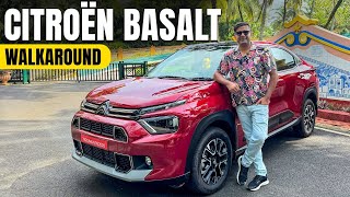 2024 Citroen Basalt  Citroën Basalt SUV Coupe Walkaround  First Look  Times Drive [upl. by Sykleb]