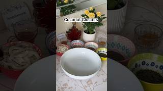 Quick and Easy Recipe to Make Coconut Clusters shortvideo how coconut cluster healthy recipe [upl. by Ainniz447]