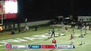 Woodward 13 Elijah Holyfield 16 yard TD run [upl. by Akirdnwahs]