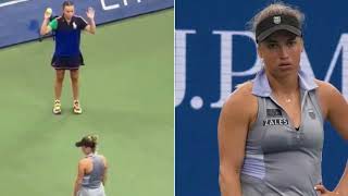 Tennis star Yulia Putintseva slammed for humiliating ball girl during US Open [upl. by Hungarian395]