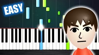 Mii Channel Theme  EASY Piano Tutorial by PlutaX [upl. by Dew]