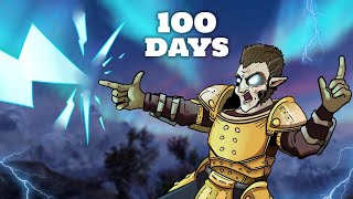 I Spent 100 Days In Skyrim Legendary Difficulty Becoming A Master Destruction Mage Skyrim Movie [upl. by Eide723]