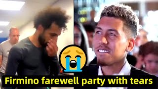 Firmino reaction to Salah and Liverpool farewell party for Roberto Firmino [upl. by Neerac896]