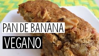 Pan de banana saludable rico y veganoSin huevos ni lácteos  ItsMariana [upl. by Tikna]