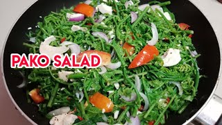 PAKO Fiddlehead Fern SALAD WITH SALTED EGG [upl. by Akiner]