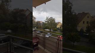 Silny wiatr we Wrocławiu 13102024 r🌬wiatr wind wrocław szkwał pogoda weather [upl. by Nollie413]