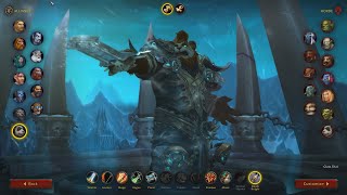 World of Warcraft SHADOWLANDS  All MALE RACESCLASS Character Selection Screen Animation [upl. by Nniroc883]