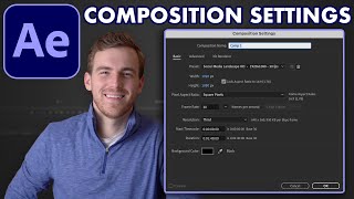 Adobe After Effects Tutorial 2023  Composition Settings and Export Settings [upl. by Robins558]