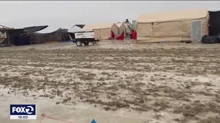 Thousands stranded at Burning Man festival after heavy rain [upl. by Nibroc]