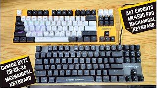 Ant Esports MK4500 vs Cosmic Byte CBGK26 Pandora  detail comparison  Membrane Gaming Keyboard [upl. by Ame398]