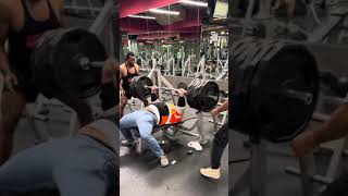 🔥 675 DROPSET BENCH PR🔥 [upl. by Adlee]