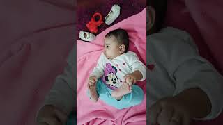 4 months baby shortvideo babypictures [upl. by Euqirne]