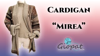 TUTORIAL quotCardigan Mireaquot  semplice punto uncinetto e senza cuciture [upl. by Etteloc945]