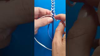 String Bracelet Pattern №8  Easy Bracelet Tutorial for Beginners [upl. by Amsab852]