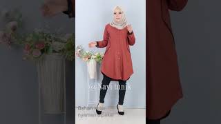 Baju atasan tunik wanita terbaru bahan katun toyobo Baju tunik wanita terbaru kekinian [upl. by Enajharas]