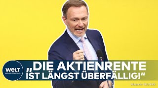 CHRISTIAN LINDNER quotAktienrente ist ein Paradigmenwechselquot Ein Blick auf die Kritik der Opposition [upl. by Atnuhs]