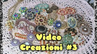 Video Creazioni 3  Orecchini Ciondoli Anelli  Peyote Embroidery Tessitura Perline Bijoux DIY [upl. by Chesnut]