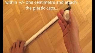 Ikea Ore  Video tutorial on how to install the shower curtain rod [upl. by Bysshe]