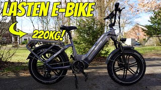 LASTENFAHRRAD ELEKTRO bis 220KG Himiway Big Dog TEST [upl. by Thomajan873]