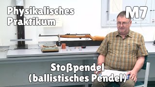 Physikalisches Praktikum M7 – Stoßpendel ballistisches Pendel [upl. by Schultz]